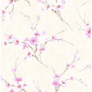 Seabrook Designs AI41601 Koi Floral Trail Wallpaper